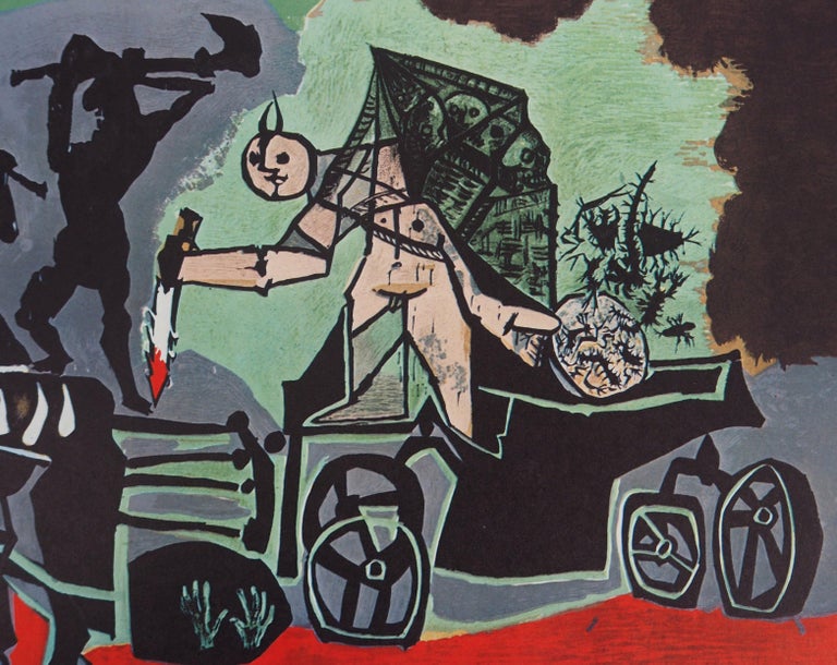 War - Offset-lithograph, 1969 - Black Figurative Print by Pablo Picasso