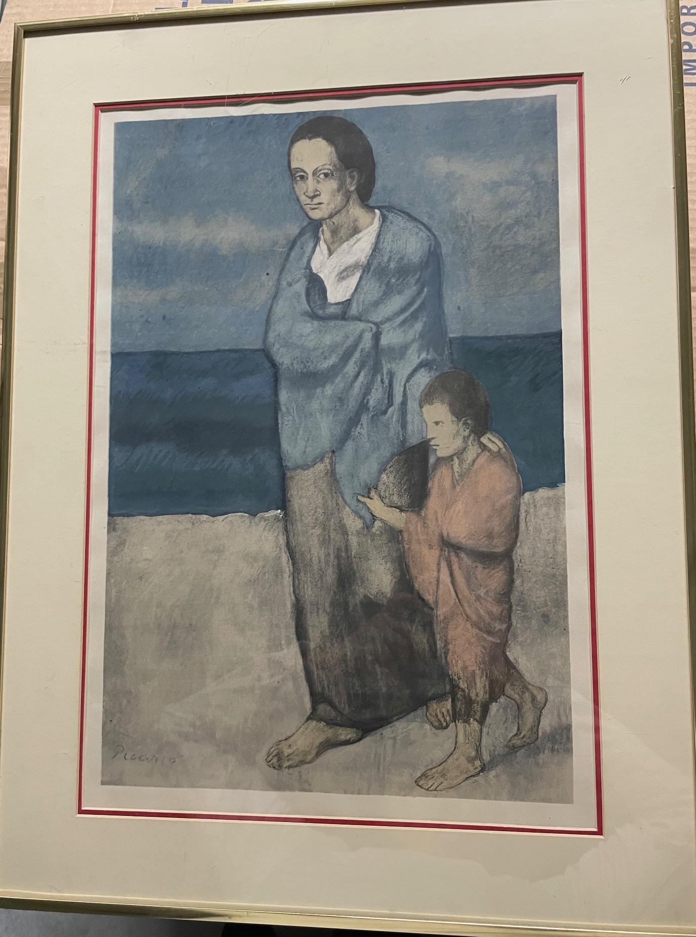 Pablo Picasso Portrait Print - Woman and Child