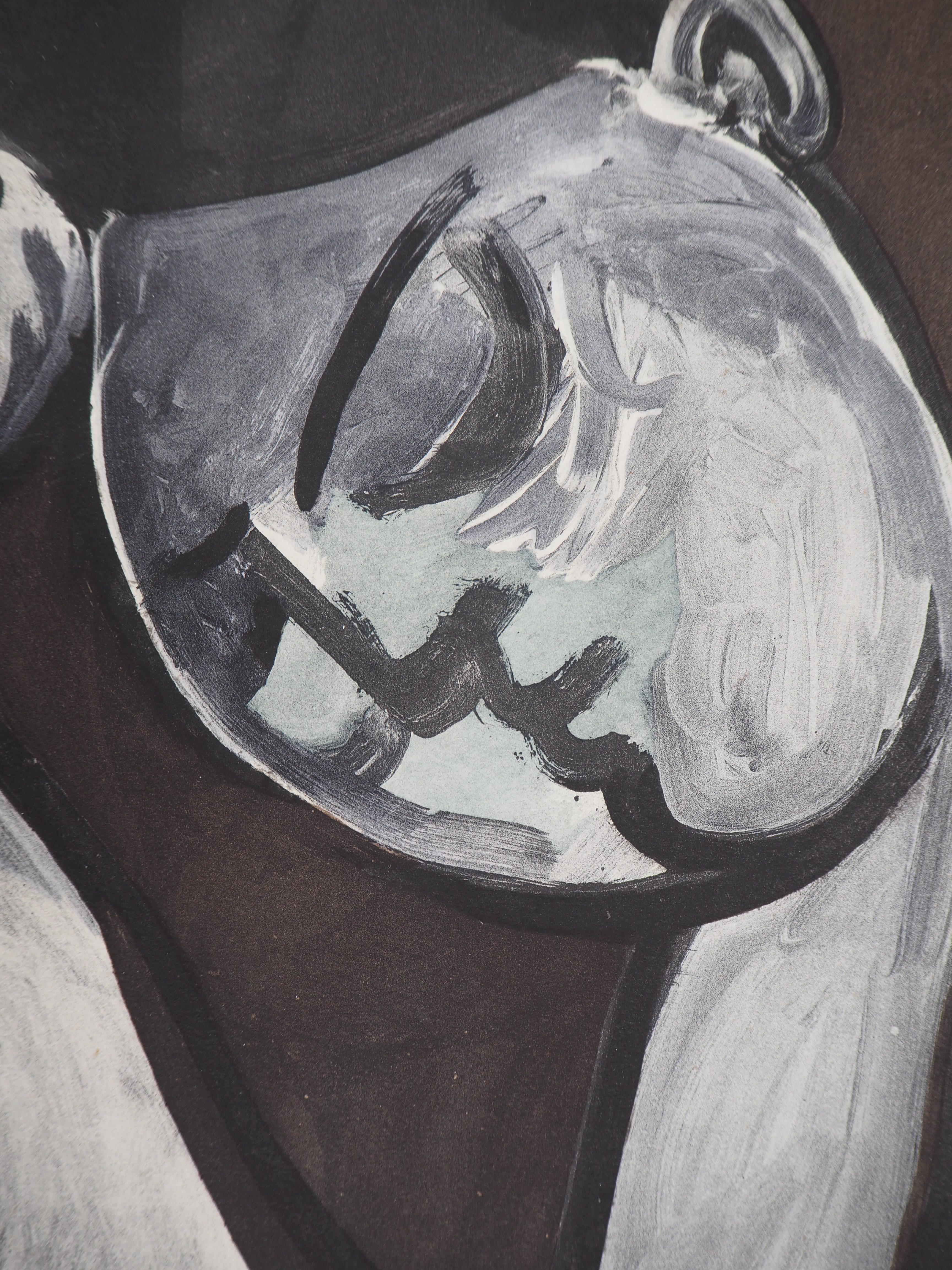 Woman Combing her Hair - Lithograph, Plate signed - 1956 For Sale 1