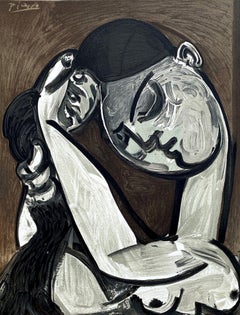 Woman Combing her Hair - Lithograph Signed in the Plate