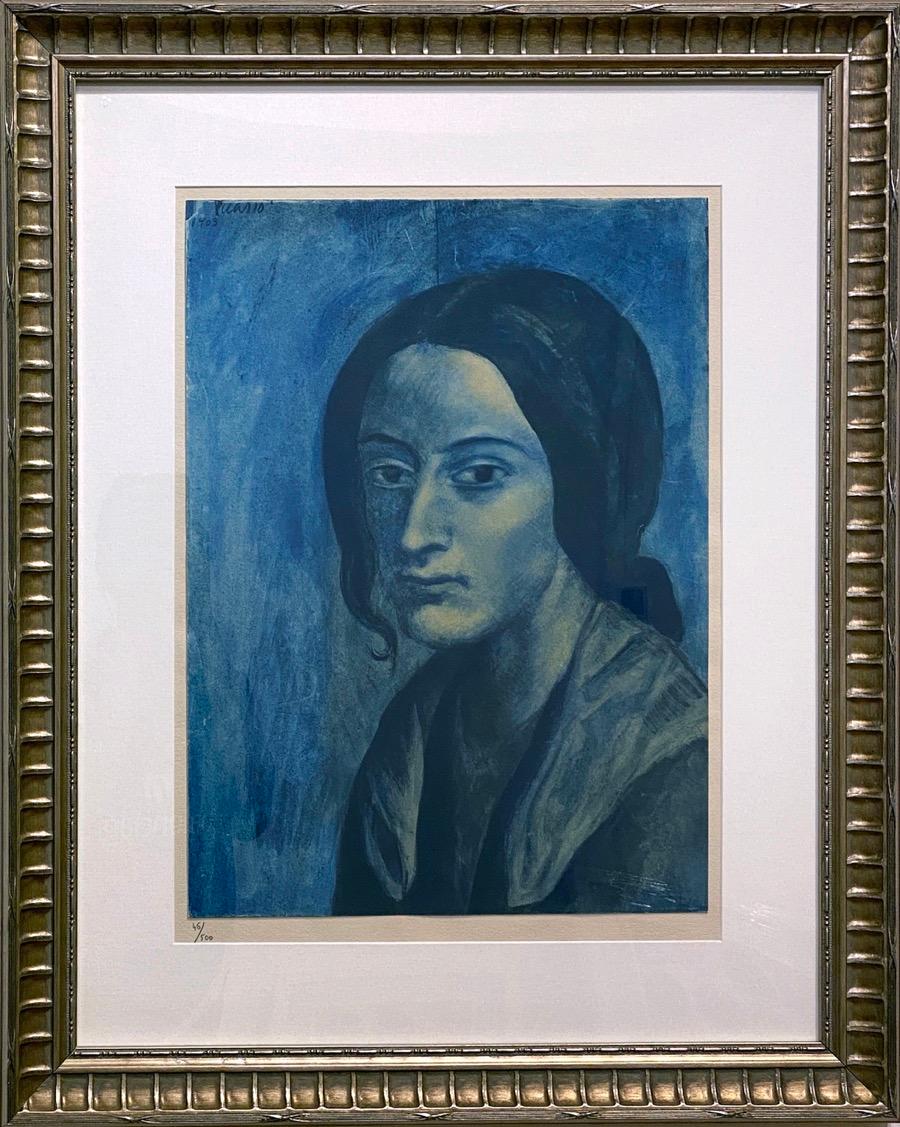 Woman with Brown Locks - Print by Pablo Picasso