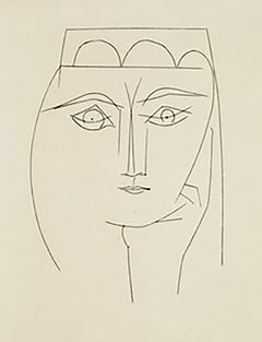 Woman with Headdress and Piercing Eyes (Plate XXVIII)