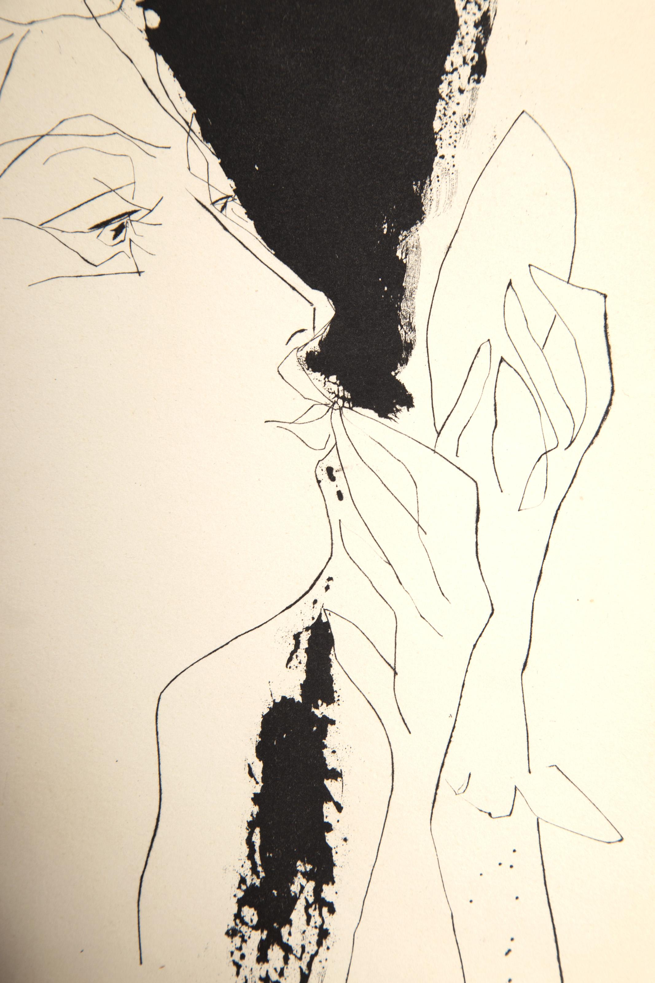 Mujer con espejo, aguafuerte de Pablo Picasso 2