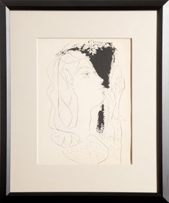 Woman With Mirror, Etching by Pablo Picasso