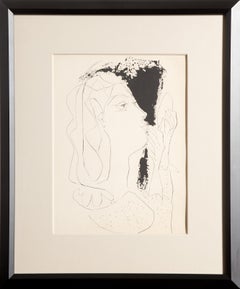 Mujer con espejo, aguafuerte de Pablo Picasso