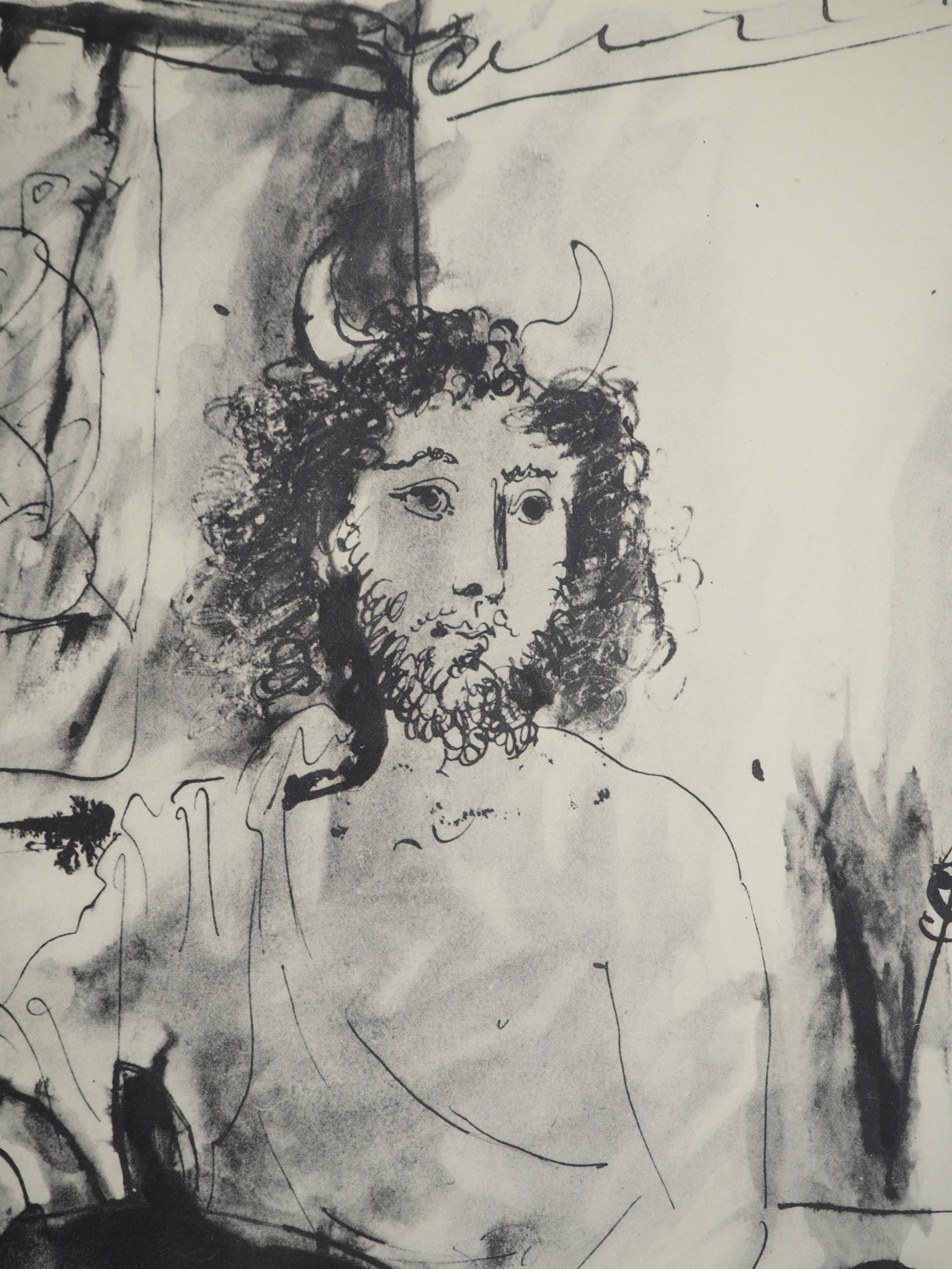 Joven fauve y una mujer - Litografía y plantilla - Print Moderno de Pablo Picasso
