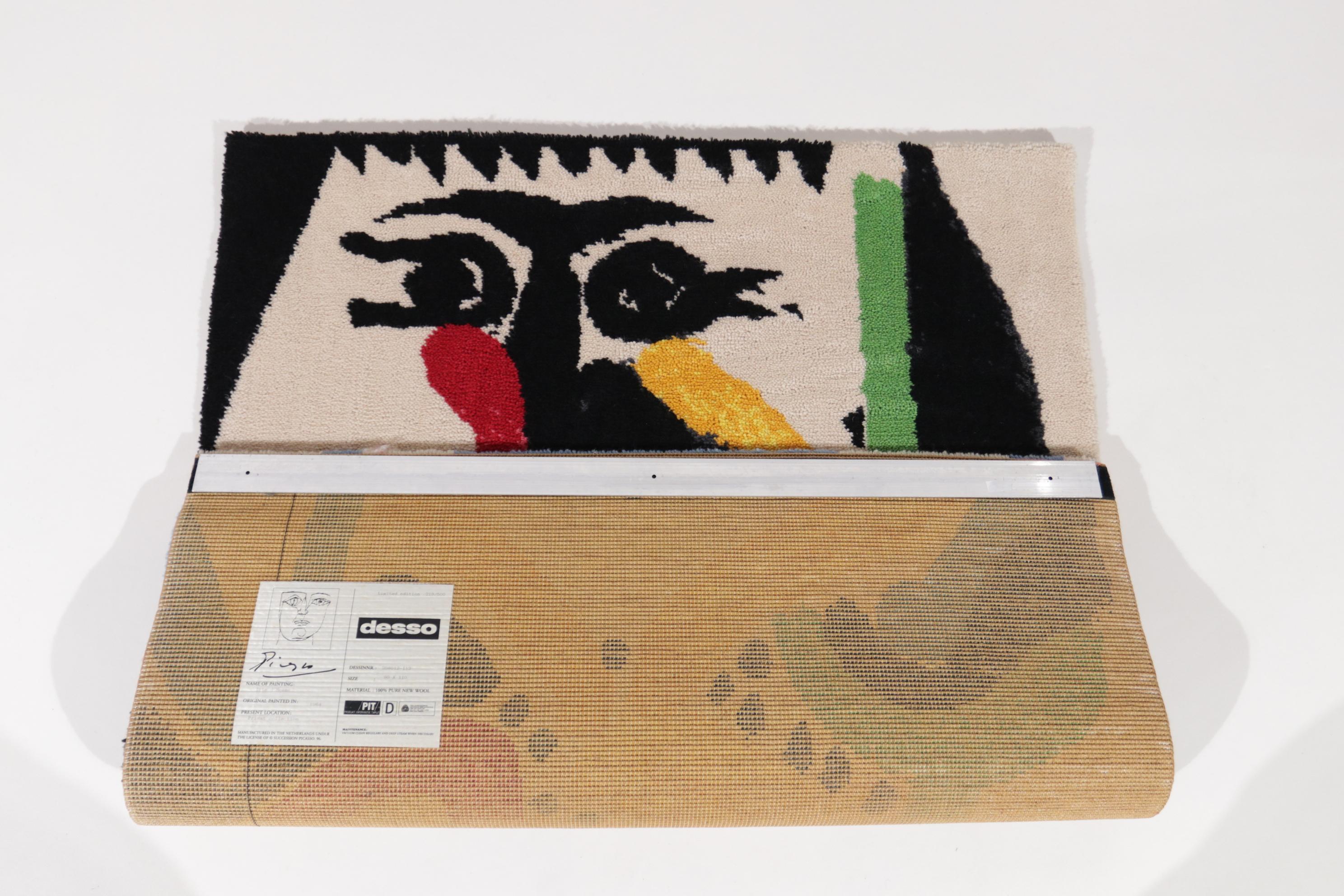 After Pablo Picasso Pure Wool Tapestry by Desso Limited Edition the Netherlands 11