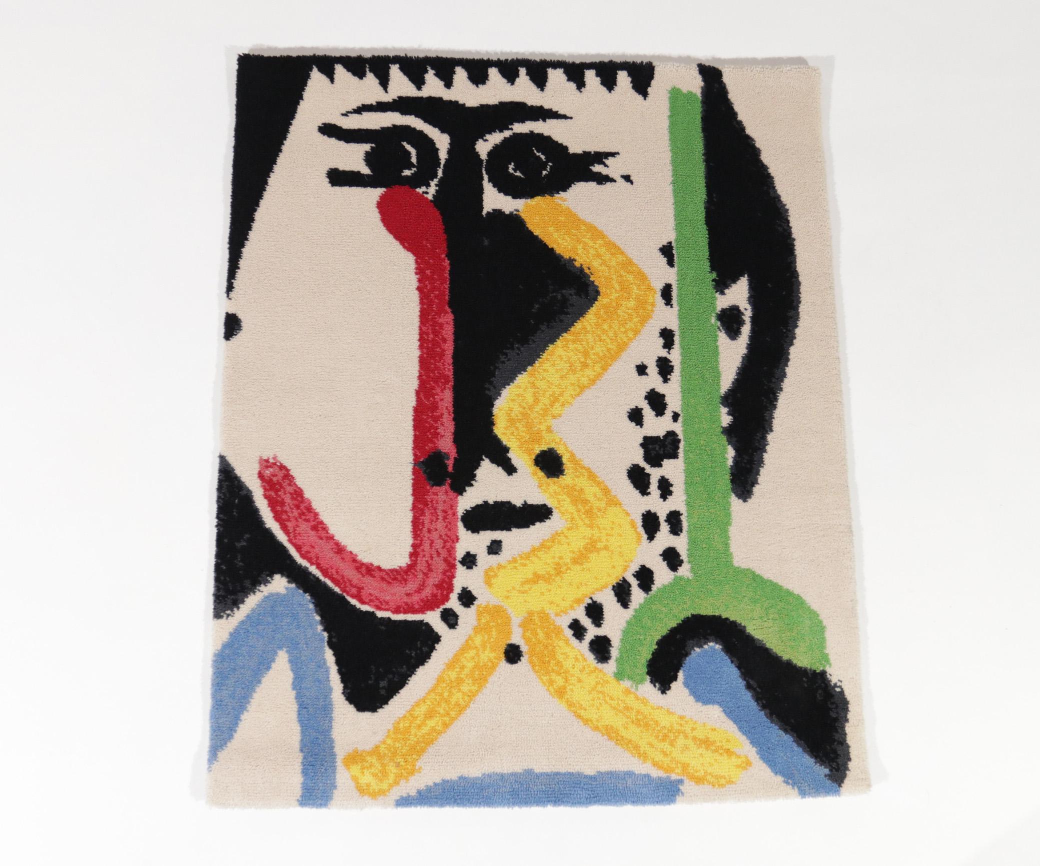 Mid-Century Modern After Pablo Picasso Pure Wool Tapestry by Desso Limited Edition the Netherlands