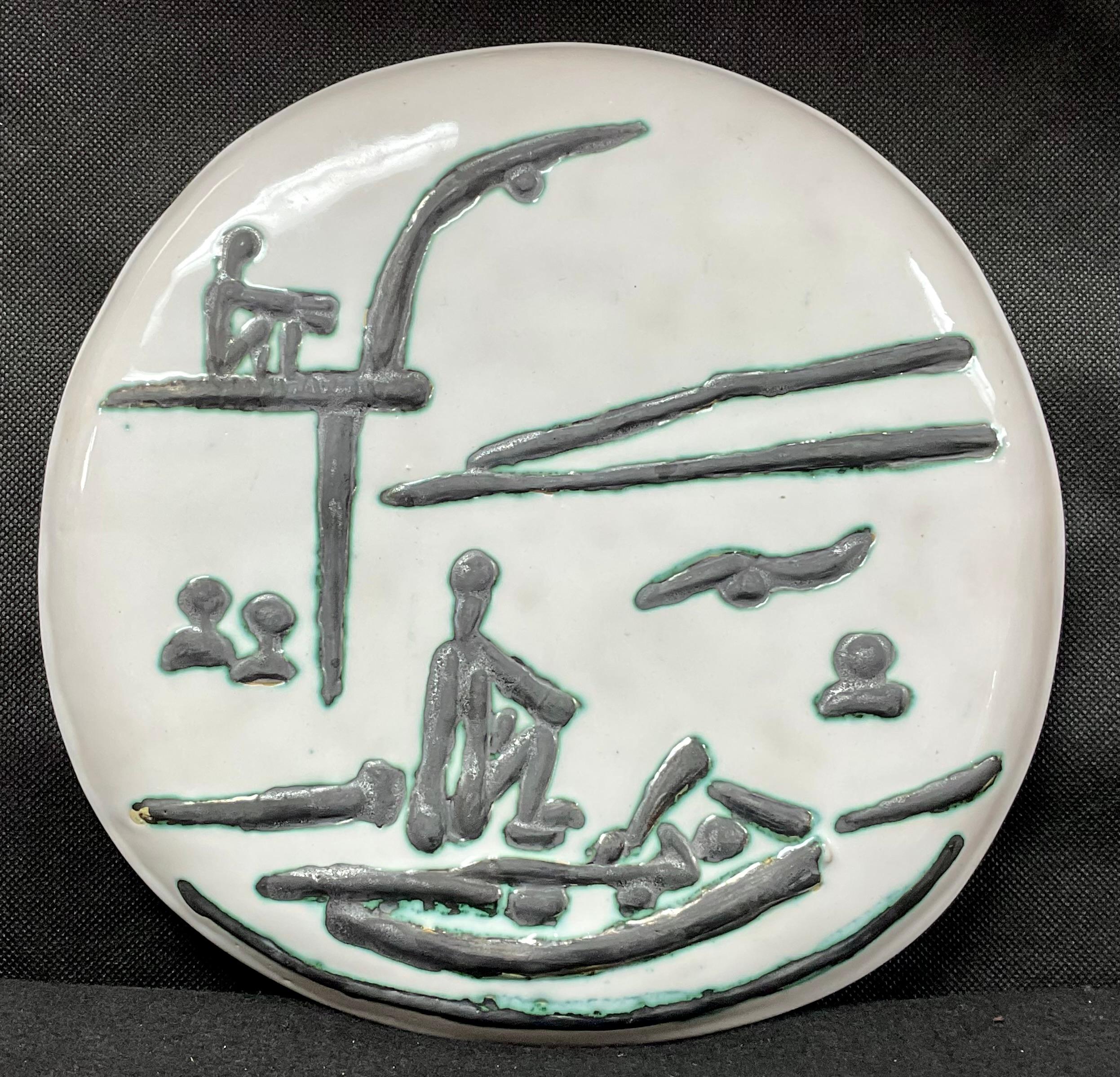 Pablo Picasso Scène de plage, 1956, Edition Picasso et Madoura en vente 1