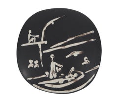 Beach Scene : Bathers - Original Ceramic MADOURA - Edition of 450 (Ramié #391)