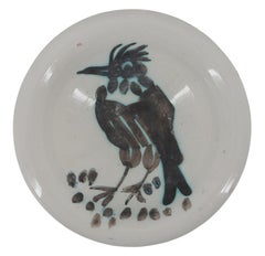 Oiseau à crête - Céramique originale MADOURA - Edition de 500 (Ramié #173)