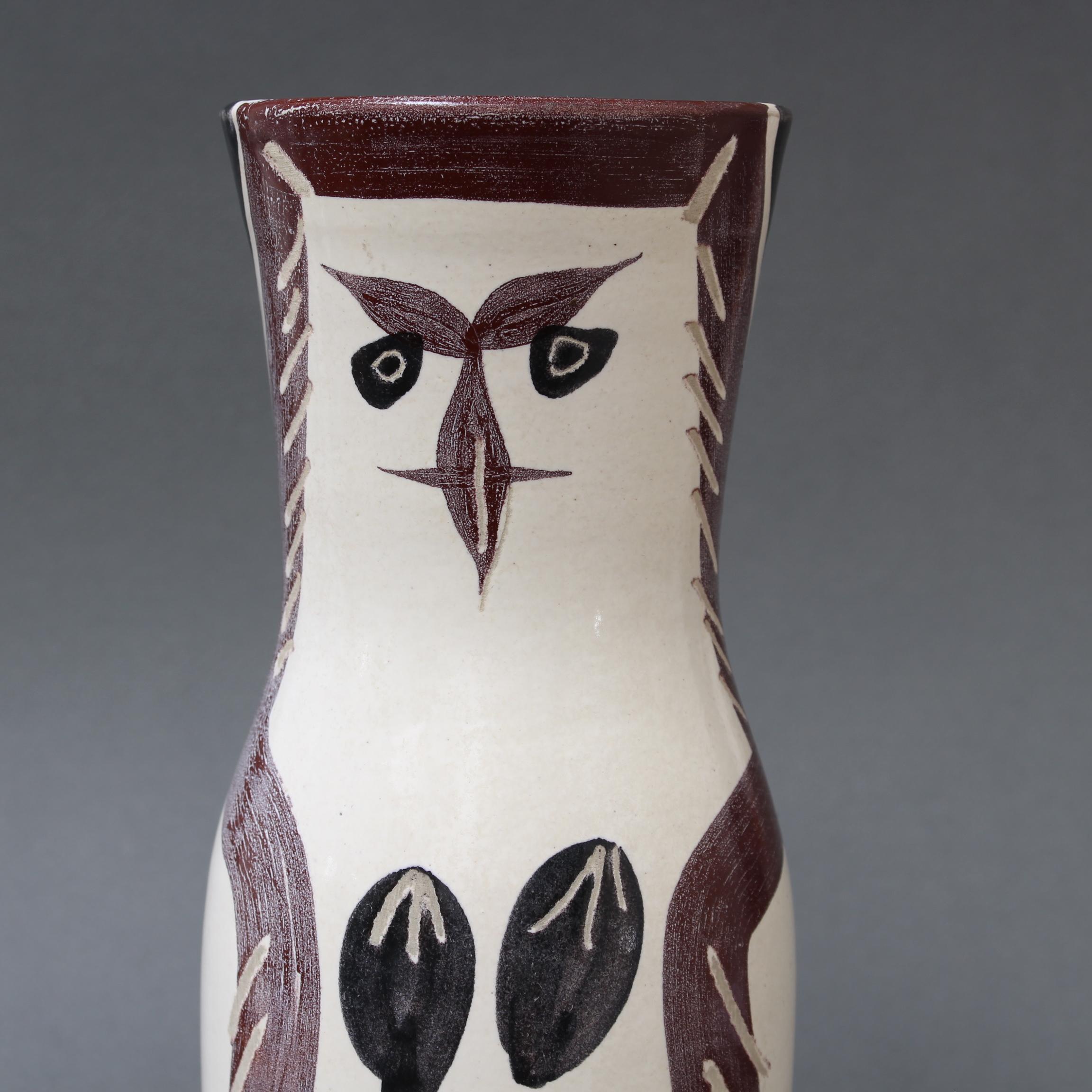 Ceramic Owl Vase (A.R. 135) from the Madoura Pottery by Pablo Picasso For Sale 9