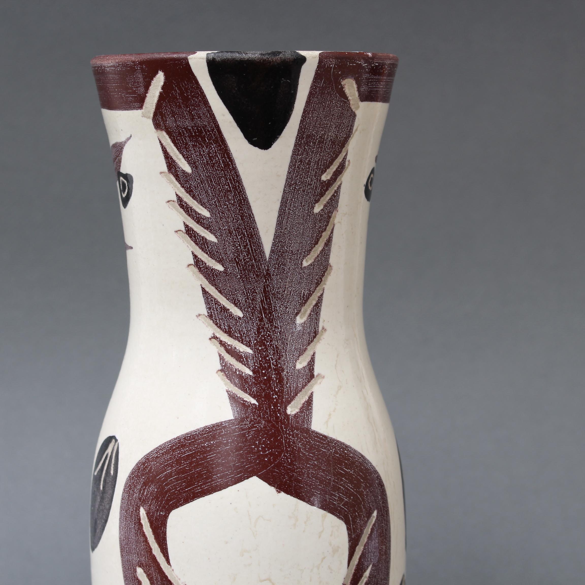 Keramikvase mit Eulenvase (A.R. 135) aus der Madoura-Keramik von Pablo Picasso im Angebot 12
