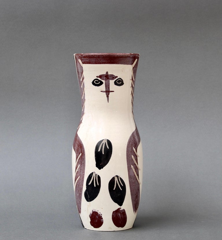 Pablo Picasso - Ceramic Owl Vase (A.R. 135) from the Madoura Pottery by Pablo  Picasso For Sale at 1stDibs