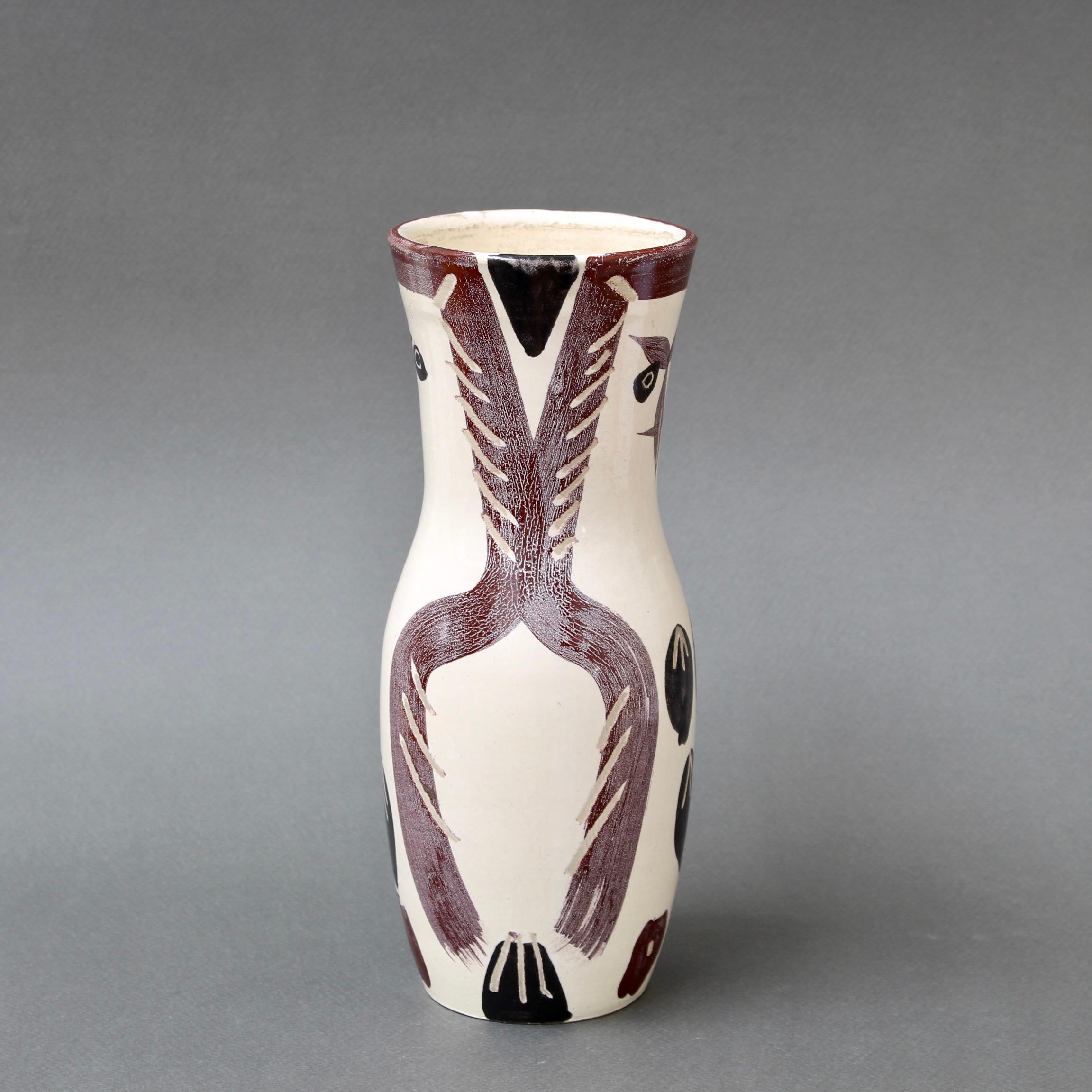 Ceramic Owl Vase (A.R. 135) from the Madoura Pottery by Pablo Picasso For Sale 3