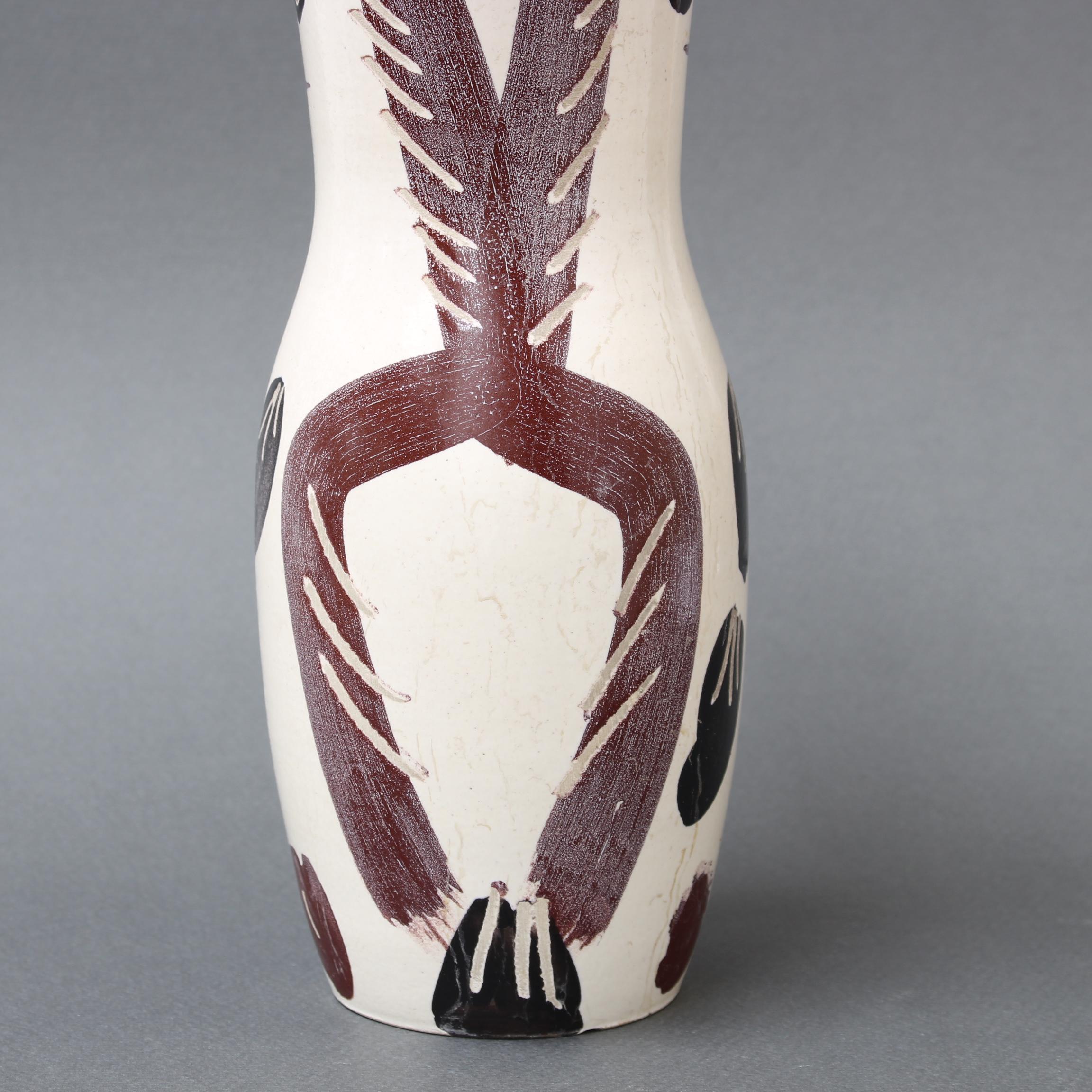 Keramikvase mit Eulenvase (A.R. 135) aus der Madoura-Keramik von Pablo Picasso im Angebot 7