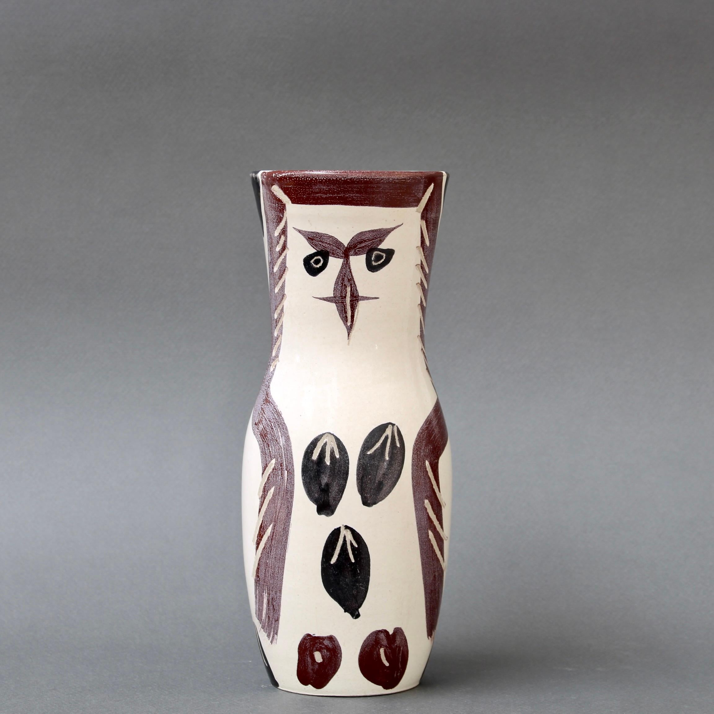 Vase hibou (A.R. 135) de la poterie Madoura de Pablo Picasso