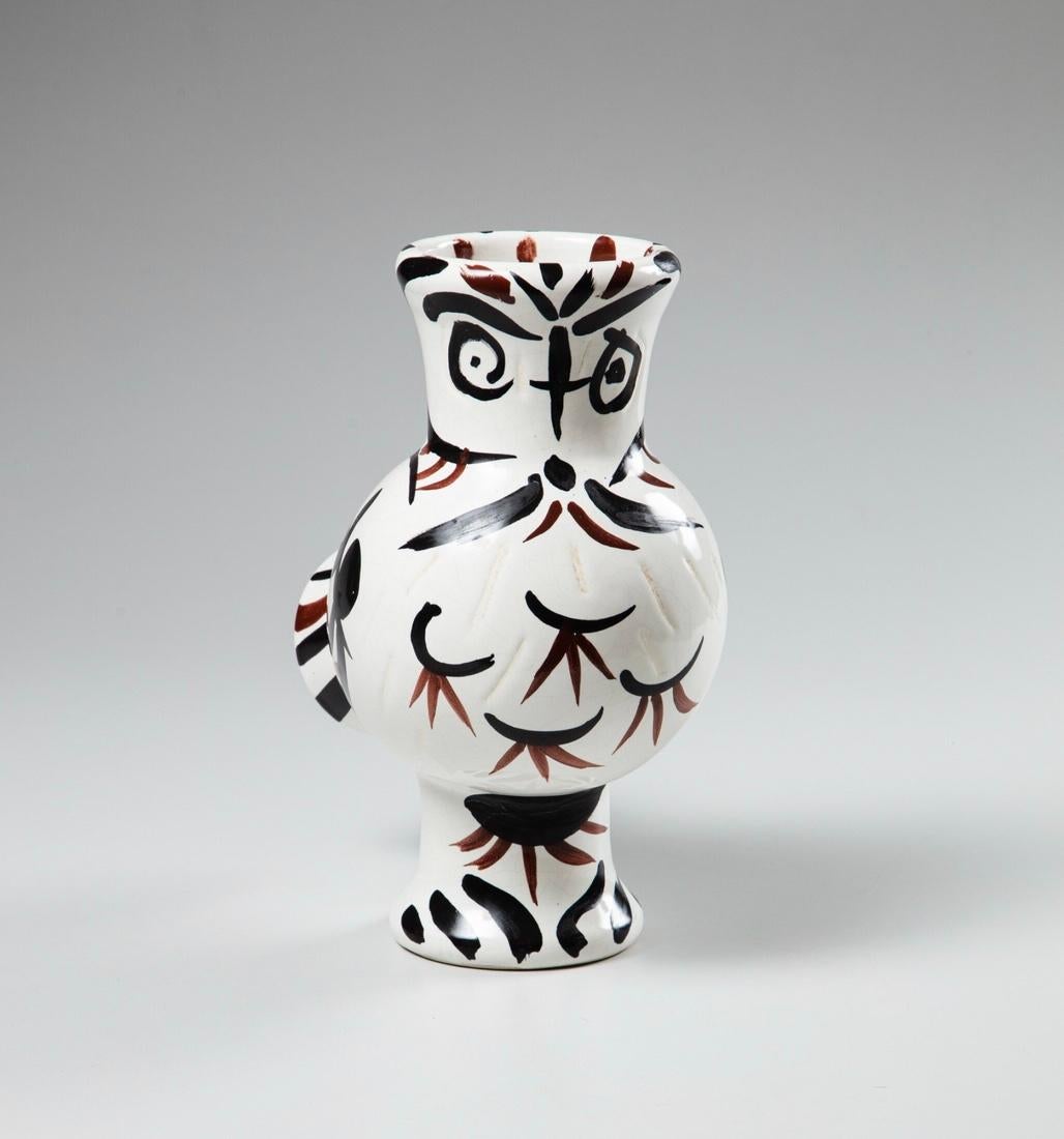 Chouette aux plumes, Picasso, 1950's, Pitcher, Animal, Owl, Design, Ceramic