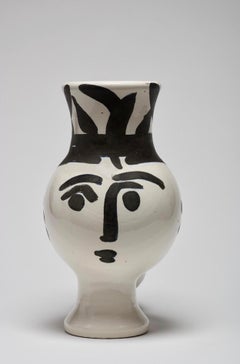 Chouette, Picasso, Pitcher, Design, 1950's, Ceramic, Black and white, Animal