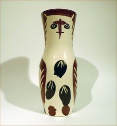 "Chouetton (A.R. 135)", Ceramic Dish Stamped Madoura Plein Feu, Edition Picasso