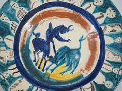 Corrida con Espectadores - Cerámica Original MADOURA - Edición /50 (Ramié #104)