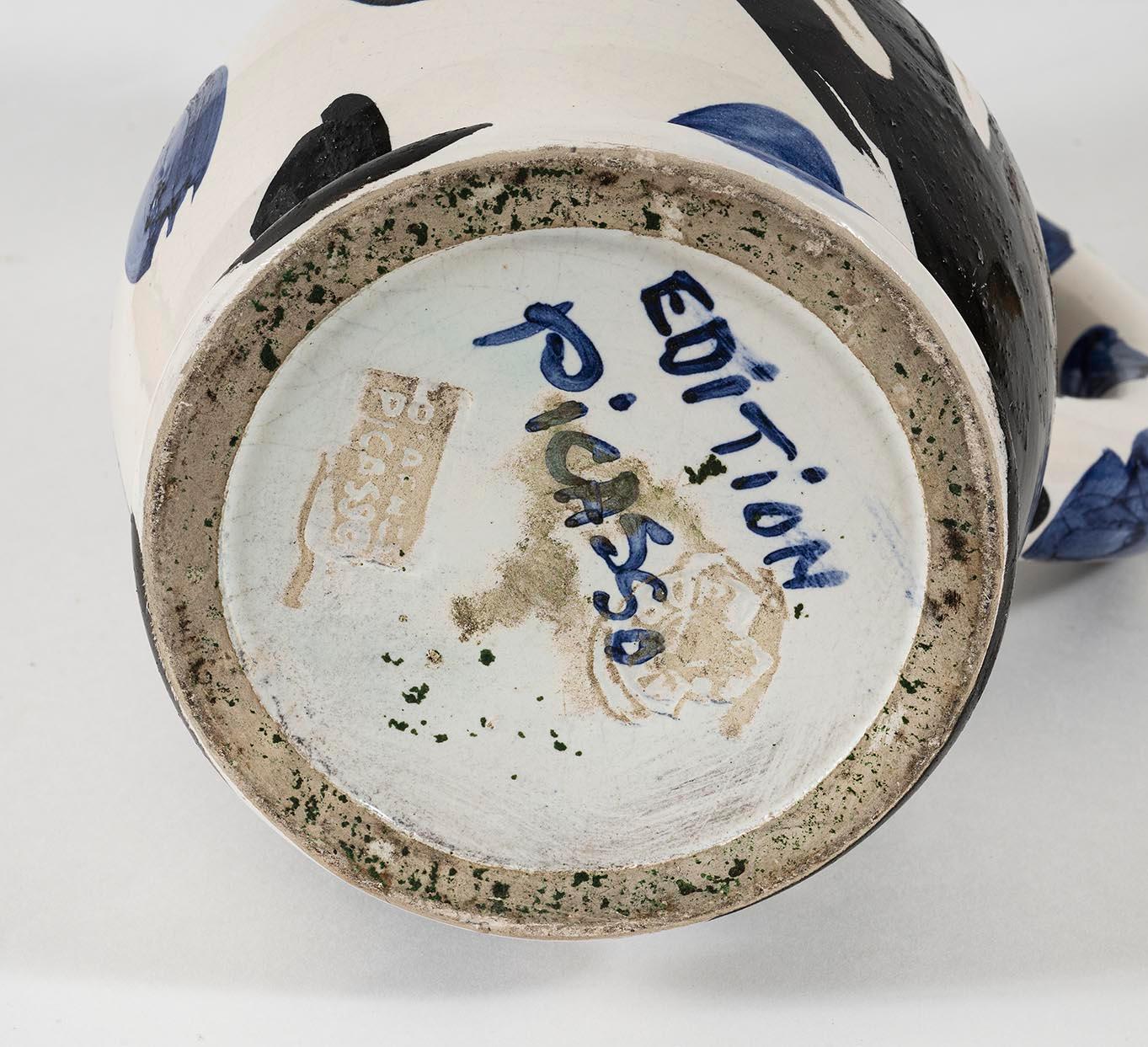 Cruchon Hibou, Picasso. 1950's, Multiple, Edition, Pitcher, Design, Ceramic, Owl - Gray Figurative Sculpture by Pablo Picasso