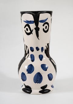 Cruchon Hibou, Picasso. 1950's, Multiple, Edition, Pitcher, Design, Ceramic, Owl