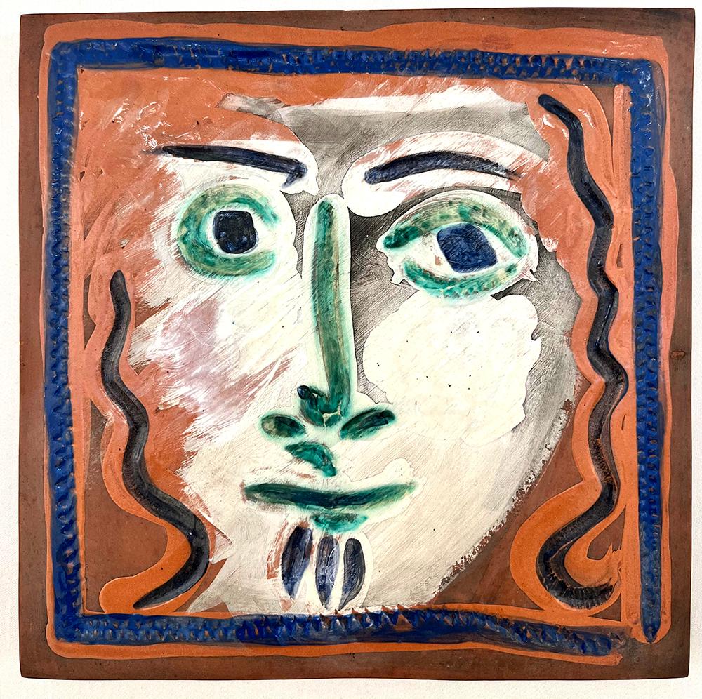 Curly Haired Face (Visage aux cheveux bouclés), 1968-1969