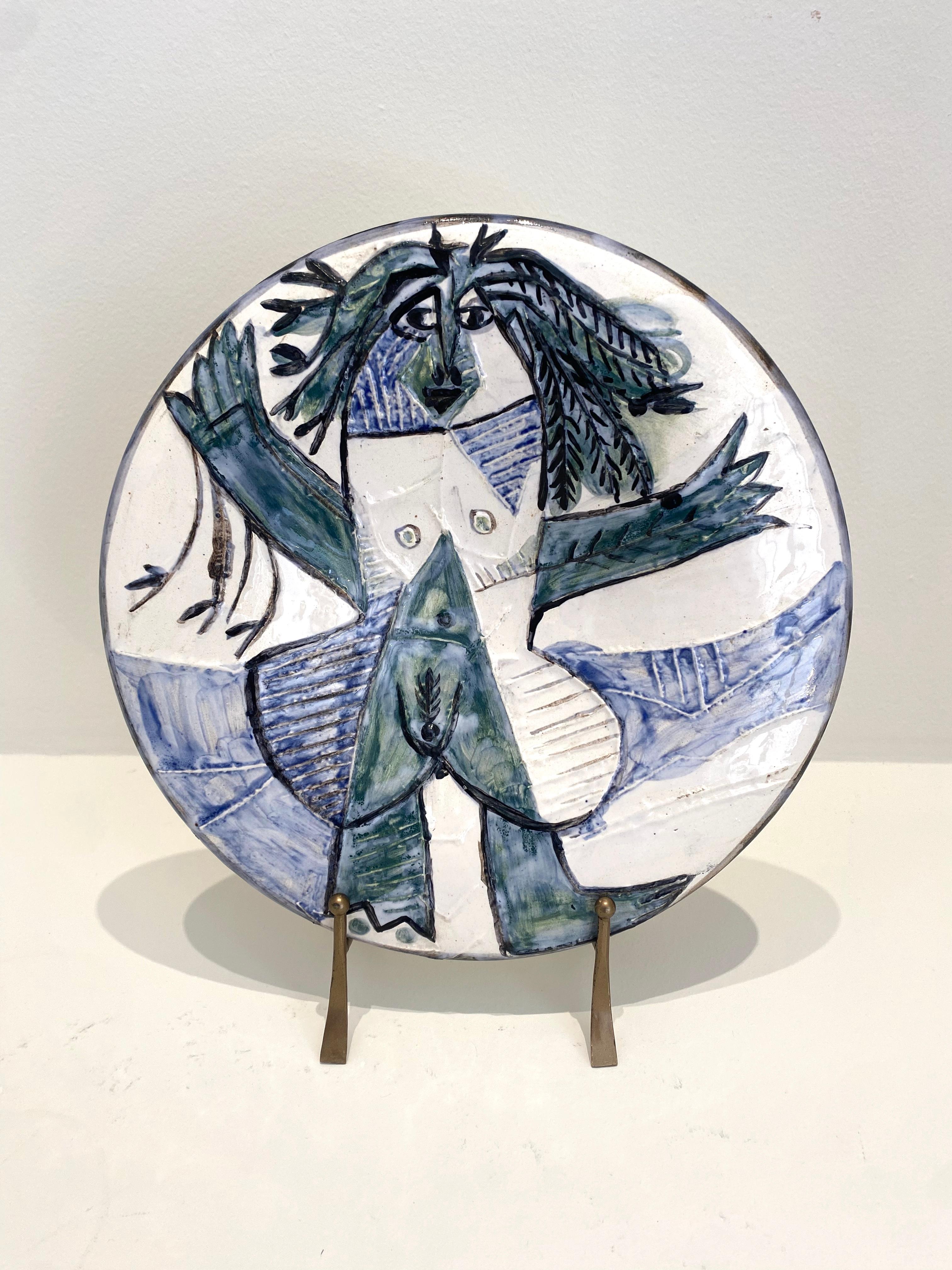 Femme Echevelée, Picasso, Multiples, Edition, Keramik, Frauen, 1960er Jahre, Akt – Art von Pablo Picasso