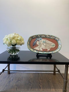 Goat profile, Pablo Picasso, Plate, Design, Ceramics, Multiples, 1950's, Animals