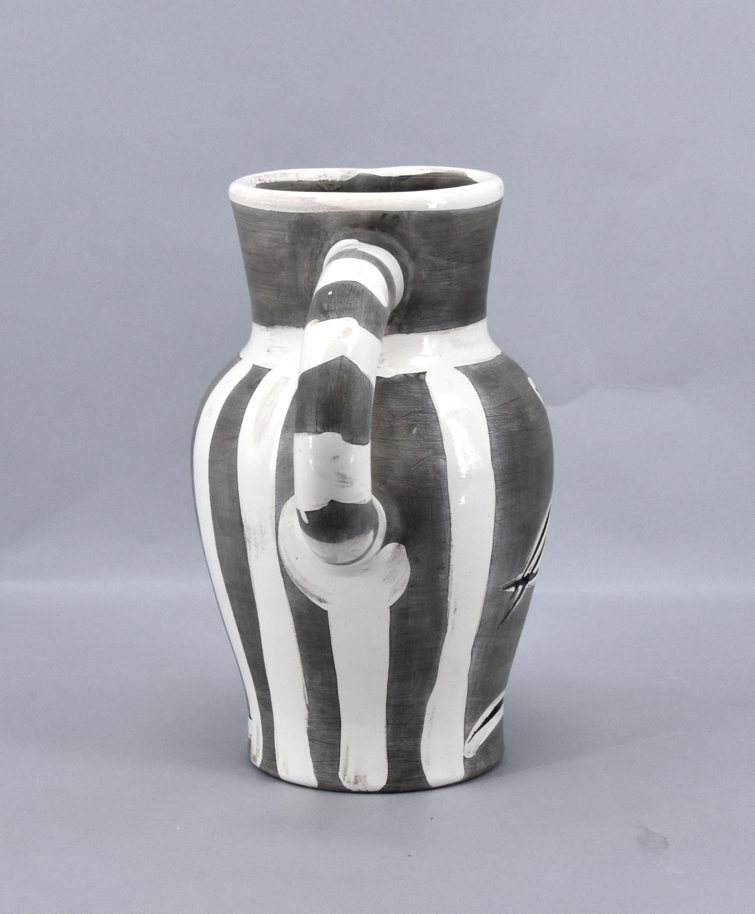 Grey Engraved Pitcher - Modern Sculpture by Pablo Picasso