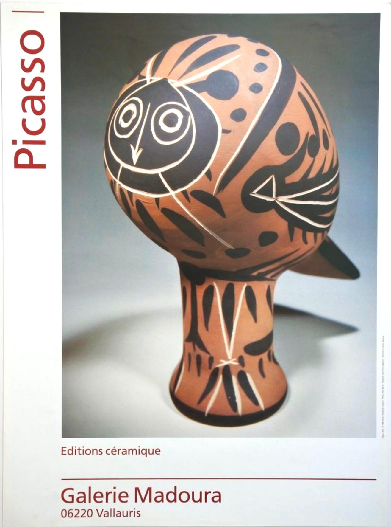 Hibou, Pablo Picasso, earthenwar, 1950's, edition 18/25 pcs, Madoura Vallauris 2