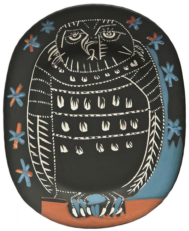 Pablo Picasso Figurative Sculpture - Hibou Mat (Mat Owl)