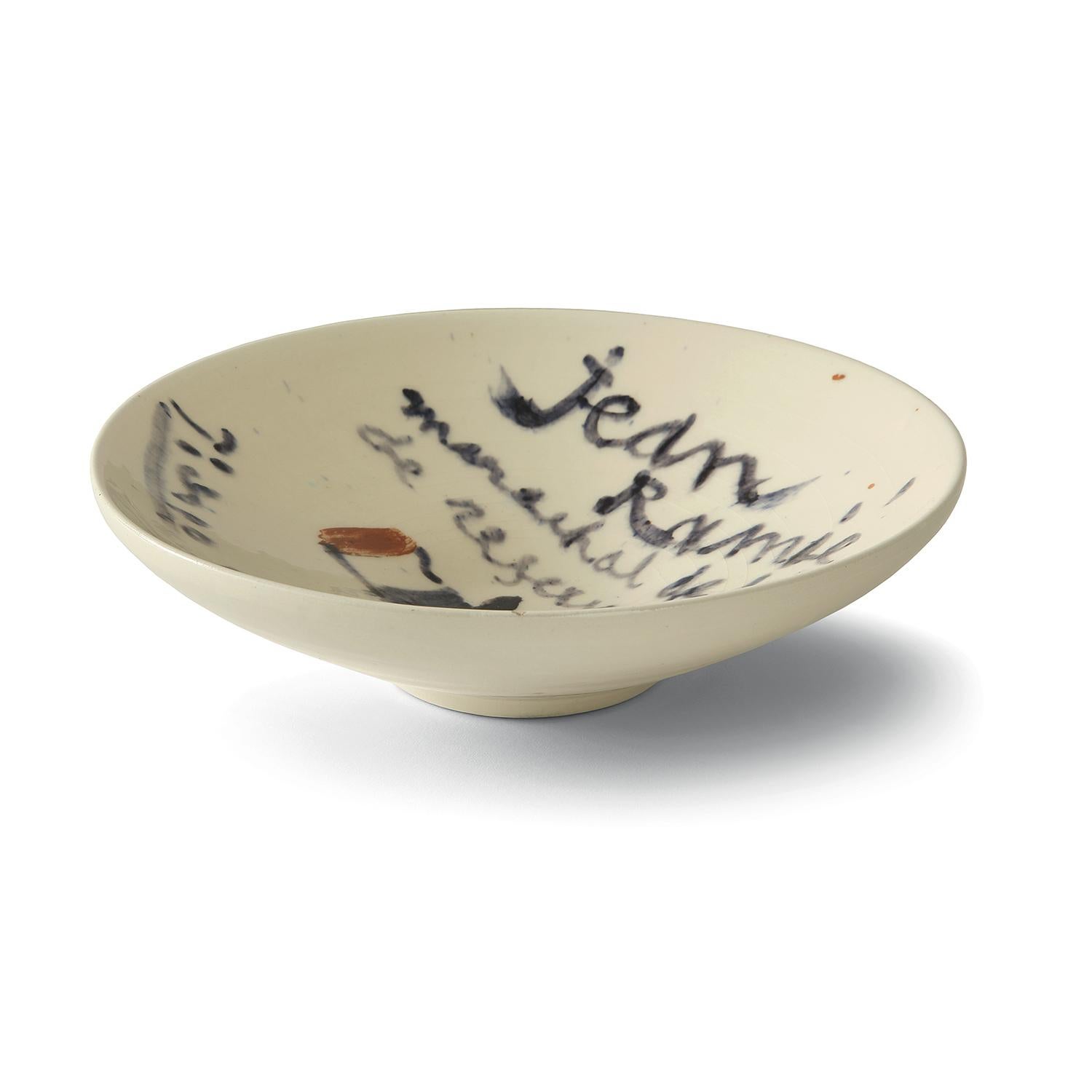 Jean Ramié, Picasso, Cuenco único, Loza, Diseño, Cocina, Francés, Ediciones - Art De la posguerra de Pablo Picasso