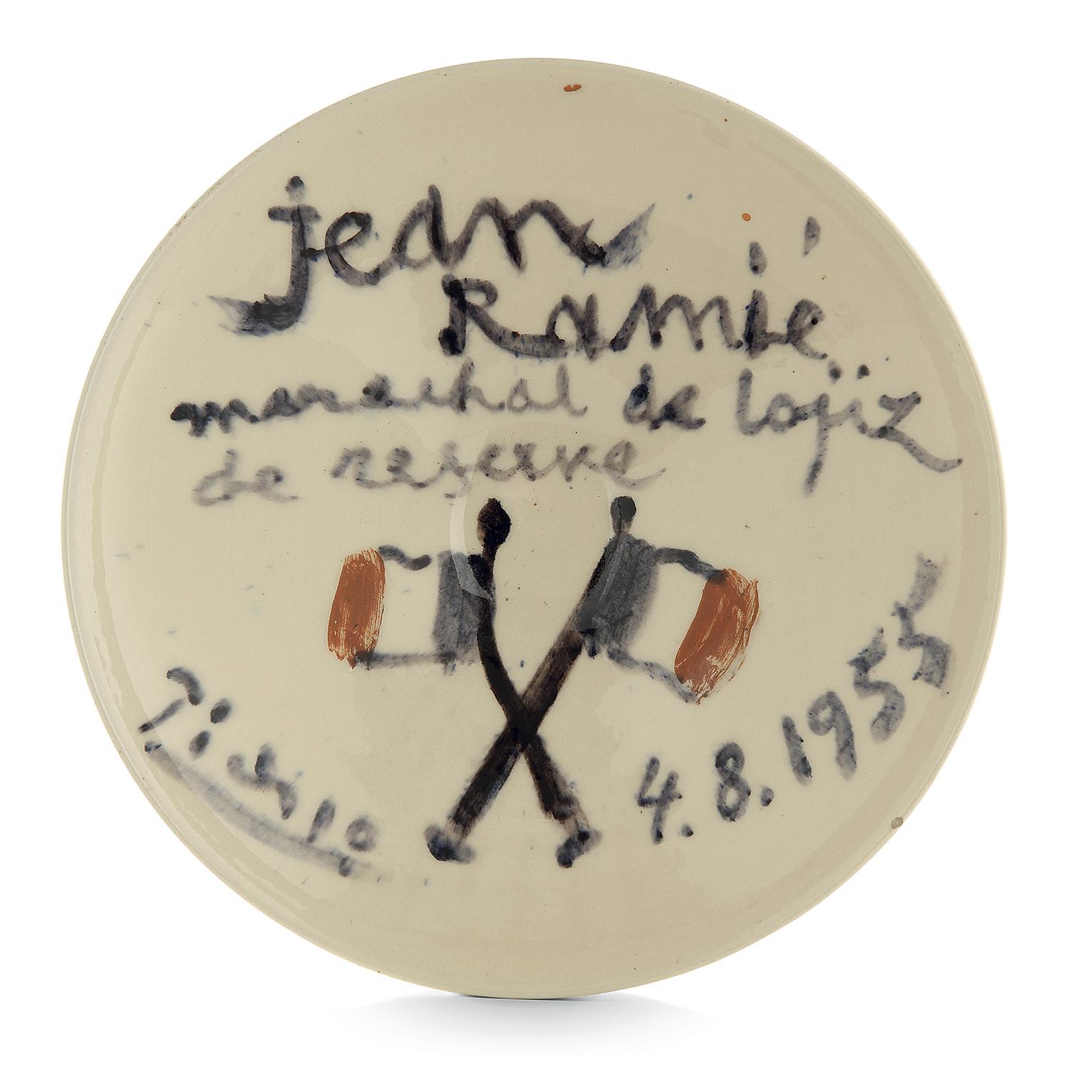 Jean Ramié, Picasso, Unique Bowl, Earthenware, Design, Kitchen, French, Editions