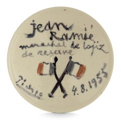 Vintage Jean Ramié, Picasso, Unique Bowl, Earthenware, Design, Kitchen, French, Editions