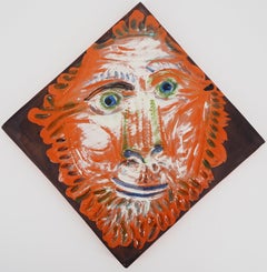 Man with Lion Head - Edition of 50 - Original ceramic Madoura (Ramié #575)