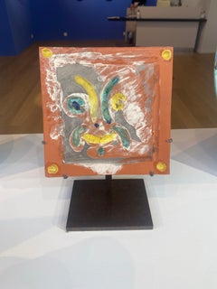 Picasso Masque rieur, Picasso, Auflage, 1960er Jahre, Terrakotta, Gesicht, Kachel, Porträt