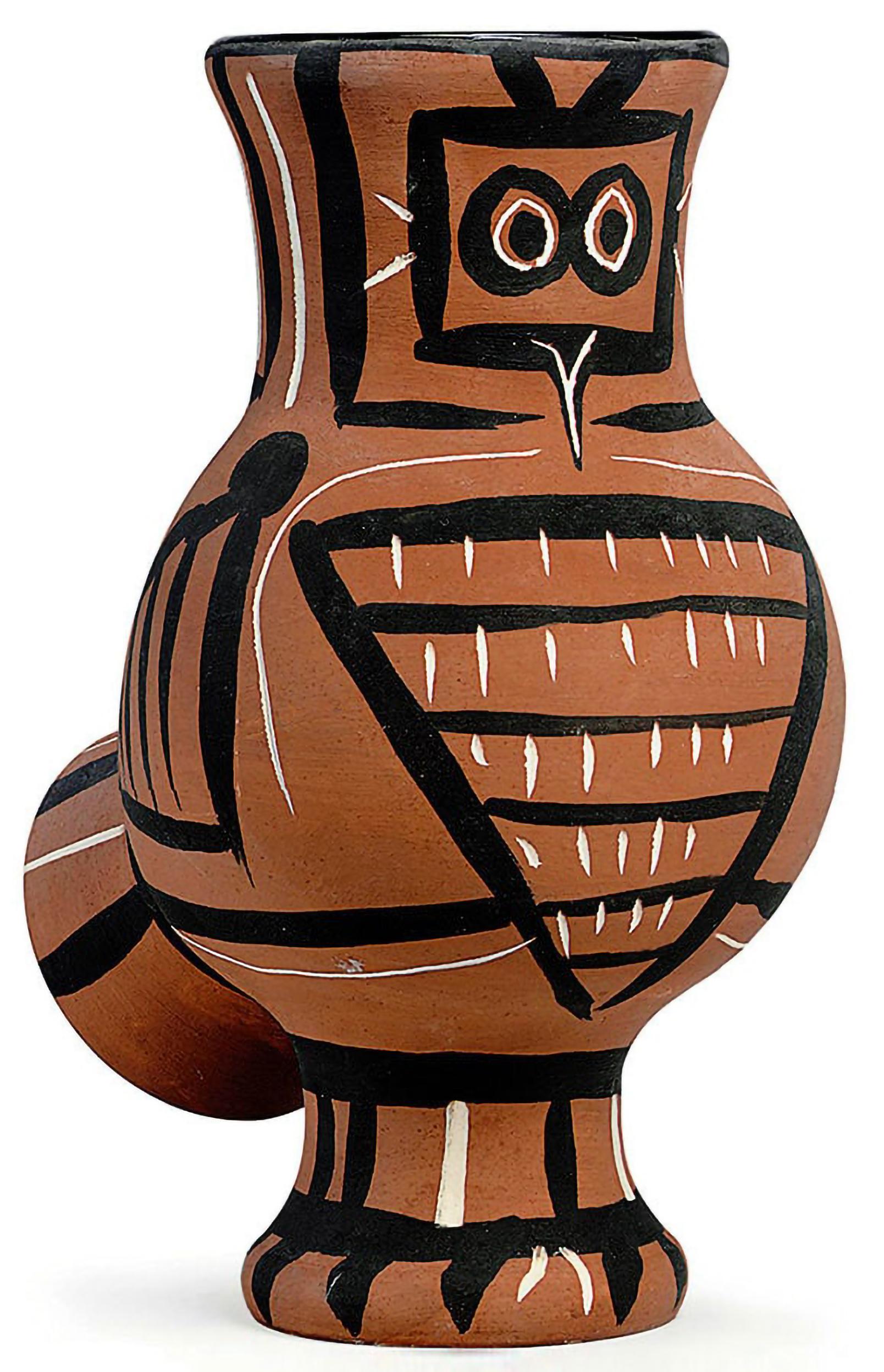 Pablo Picasso Abstract Sculpture - Mat Wood-Owl, 1958