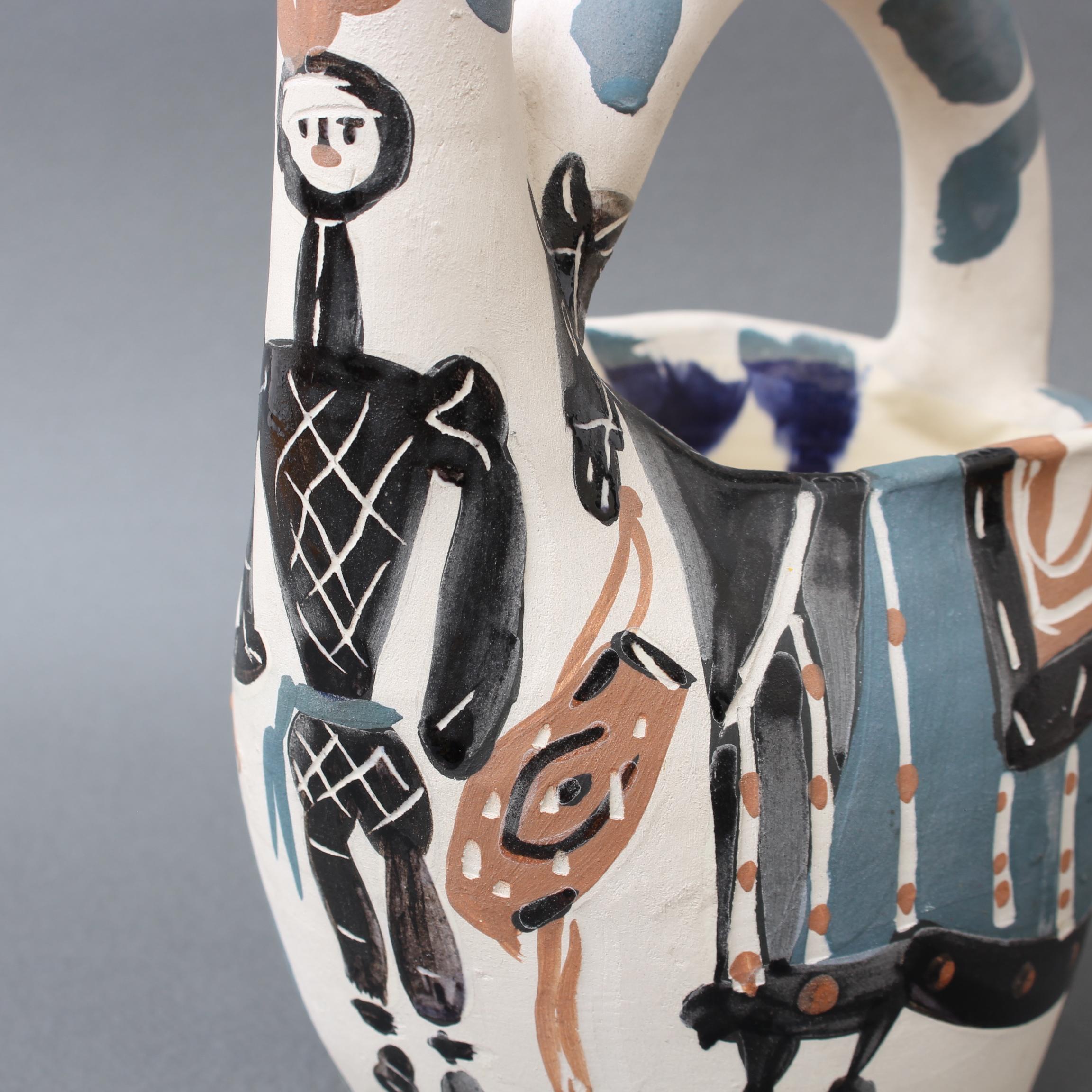 Mid-Century Ceramic Pitcher 'Rider and Horse' (20/300) by Pablo Picasso  8