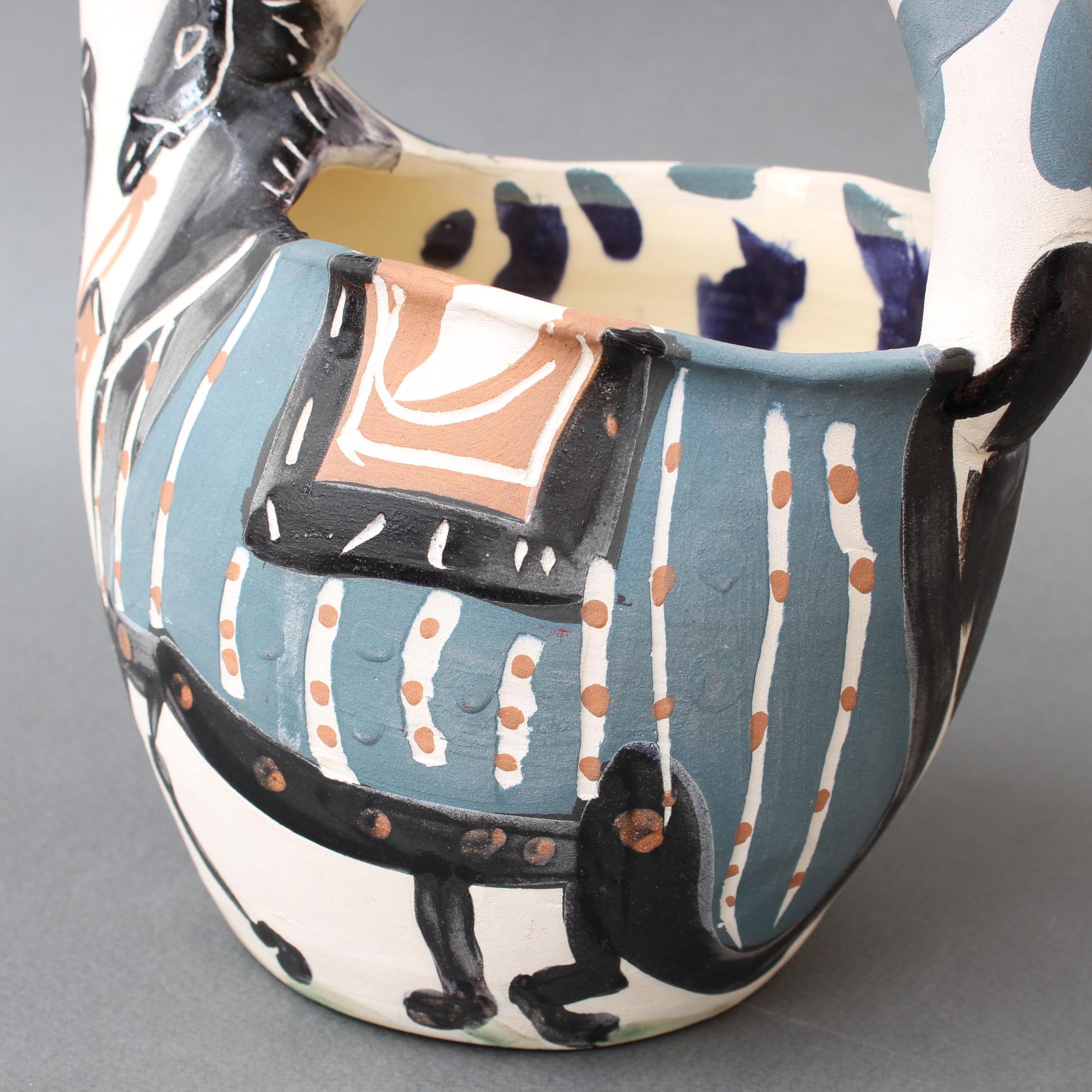 Mid-Century Ceramic Pitcher 'Rider and Horse' (20/300) by Pablo Picasso  10