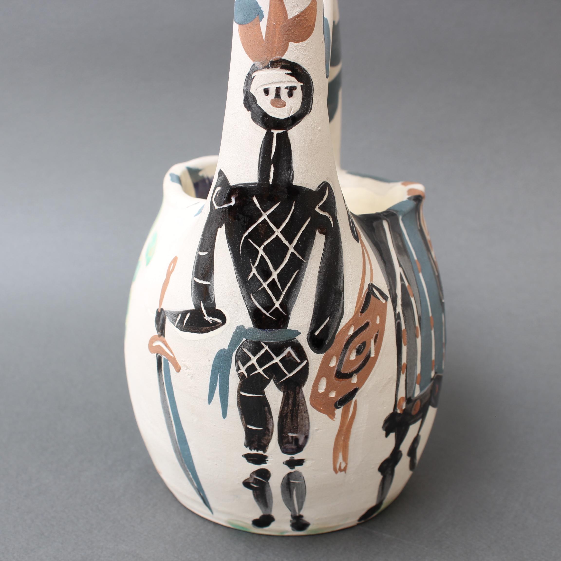 Mid-Century Ceramic Pitcher 'Rider and Horse' (20/300) by Pablo Picasso  12