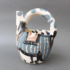 Mid-Century Ceramic Pitcher 'Rider and Horse' (20/300) by Pablo Picasso