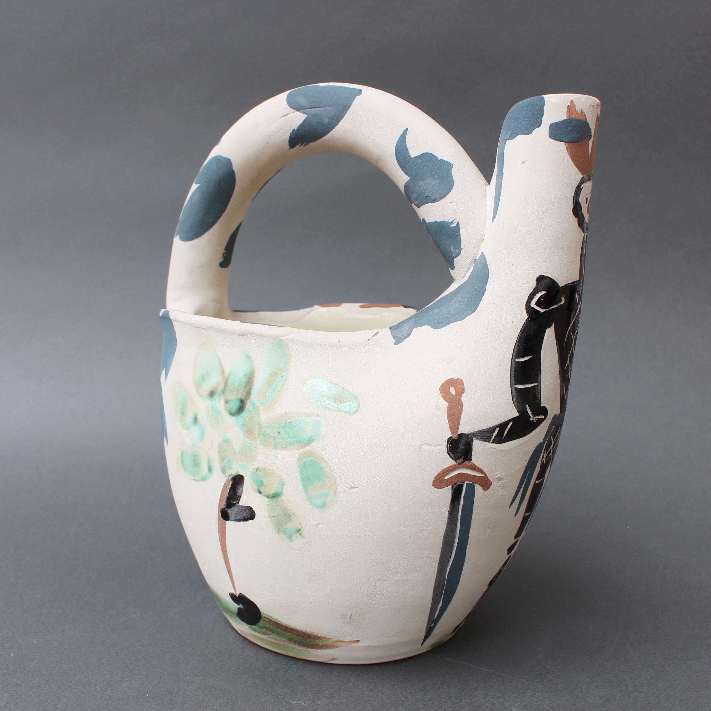 Mid-Century Ceramic Pitcher 'Rider and Horse' (20/300) by Pablo Picasso  3