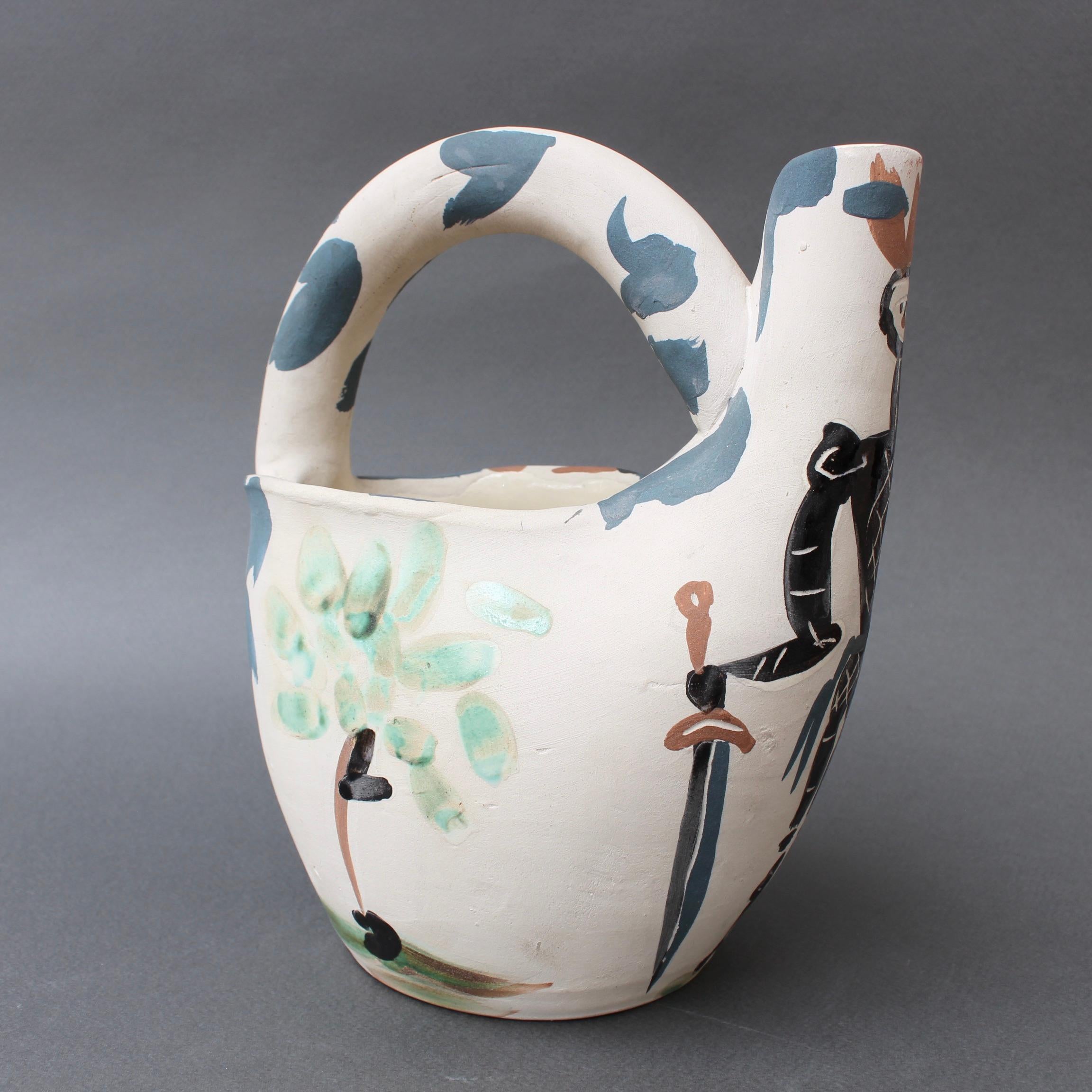 Mid-Century Ceramic Pitcher 'Rider and Horse' (20/300) by Pablo Picasso 3