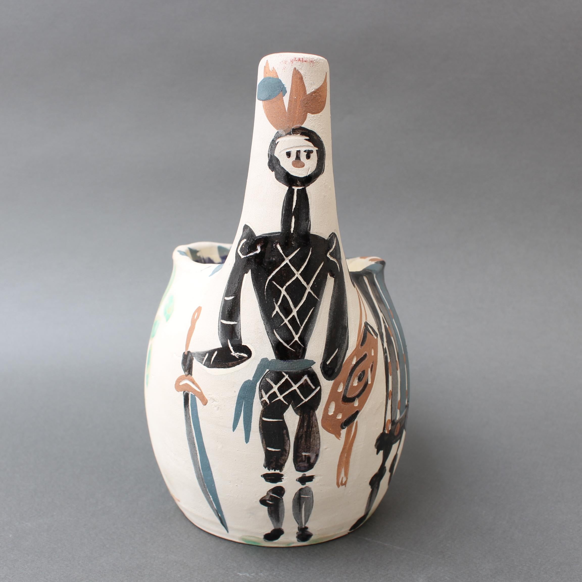 Mid-Century Ceramic Pitcher 'Rider and Horse' (20/300) by Pablo Picasso 4