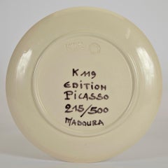 Motif Spirale, Pablo Picasso, Plate, Ceramic, Sculpture, Design, 1950's, French