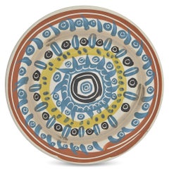 Vintage Motif Spirale, Pablo Picasso, Plate, Ceramic, Sculpture, Design, 1950's, French