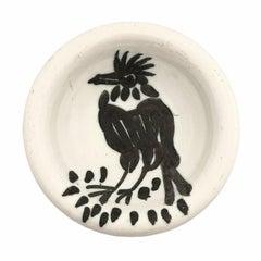 Vintage Oiseau à la Huppe, Picasso, ashtray, design, ceramic, animals, art, postwar