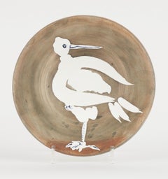 Oiseau no.82, Picasso, Plate, Bird, Animals, Design, Postwar, Interior, 1960's